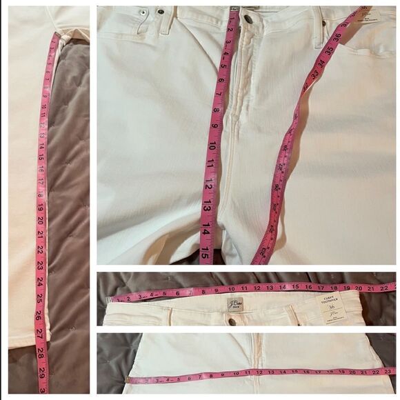 JCREW Curvy Toothpick White Jeans Skinny High Rise 36 (Size 22) - Picture 13 of 13
